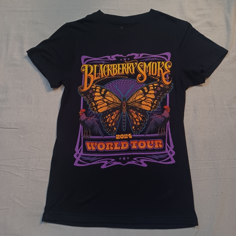 Blackberry Smoke 2024 World Tour Concert Tee Women's Size Small